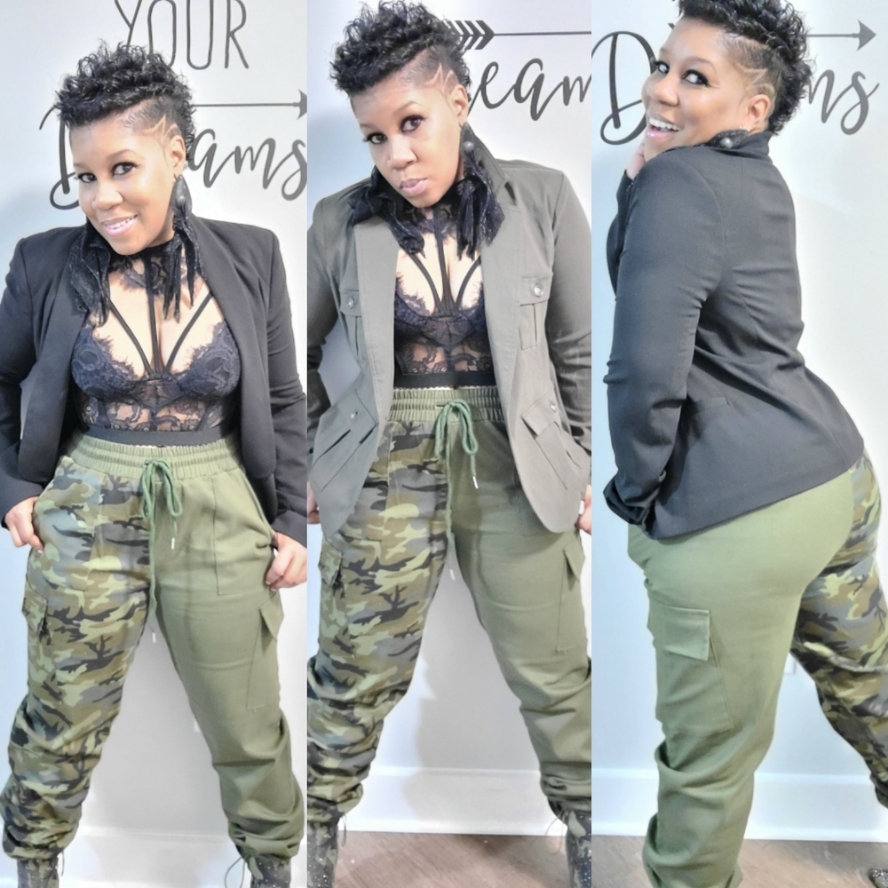 Camaoflouge Color Block Pants
